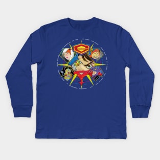 Battle of the Planets (Transmute) Kids Long Sleeve T-Shirt